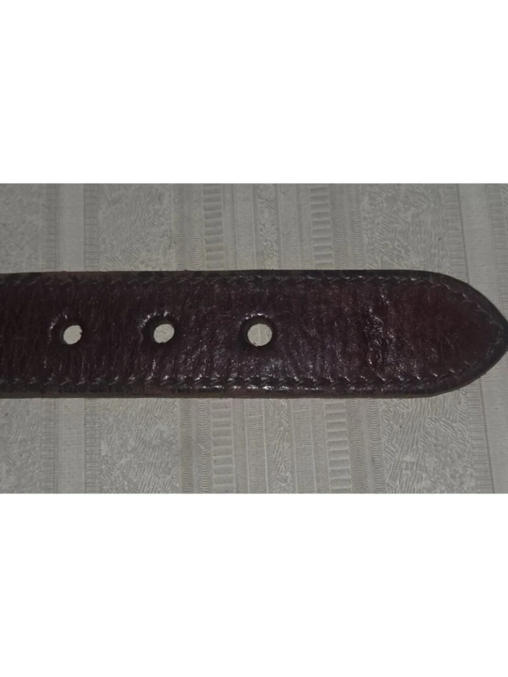 Vtg POLO Ralph Lauren Braided Brown Leather Belt England Brass Buckle Mens 36